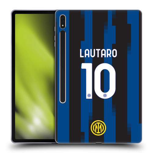 Fc Internazionale Milano 2023/24 Players Home Kit Lautaro Martínez Soft Gel Case for Samsung Galaxy Tab S8 Plus