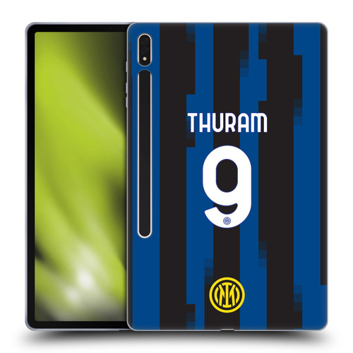 Fc Internazionale Milano 2023/24 Players Home Kit Marcus Thuram Soft Gel Case for Samsung Galaxy Tab S8 Plus