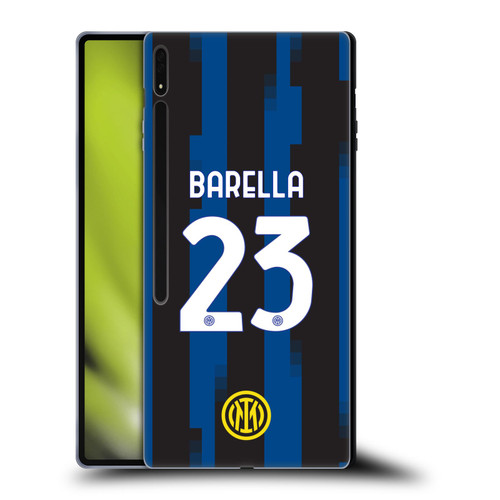 Fc Internazionale Milano 2023/24 Players Home Kit Nicolò Barella Soft Gel Case for Samsung Galaxy Tab S8 Ultra