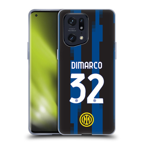 Fc Internazionale Milano 2023/24 Players Home Kit Federico Dimarco Soft Gel Case for OPPO Find X5 Pro