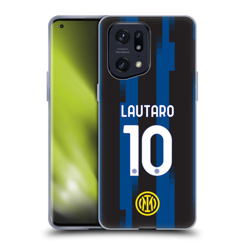 Fc Internazionale Milano 2023/24 Players Home Kit Lautaro Martínez Soft Gel Case for OPPO Find X5 Pro