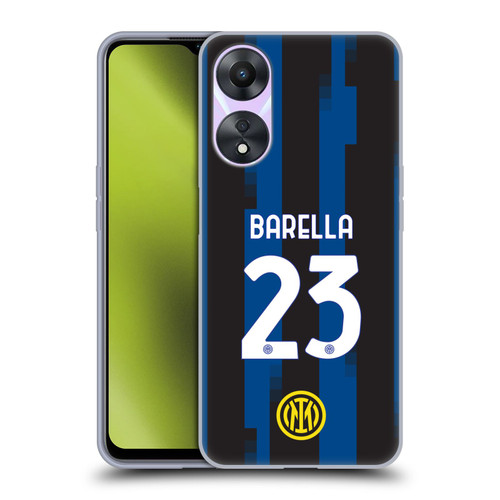 Fc Internazionale Milano 2023/24 Players Home Kit Nicolò Barella Soft Gel Case for OPPO A78 4G