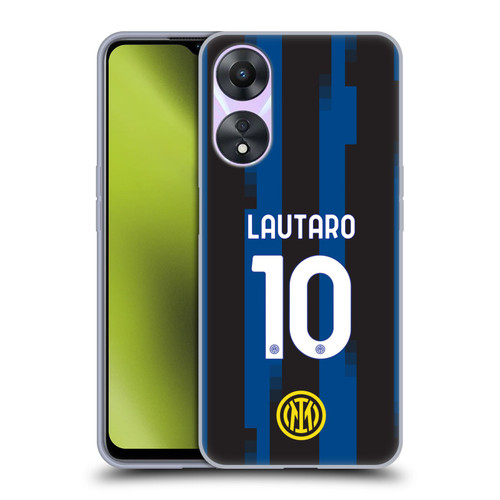 Fc Internazionale Milano 2023/24 Players Home Kit Lautaro Martínez Soft Gel Case for OPPO A78 5G