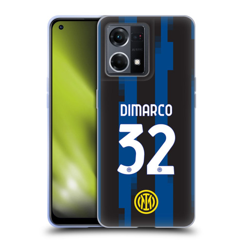 Fc Internazionale Milano 2023/24 Players Home Kit Federico Dimarco Soft Gel Case for OPPO Reno8 4G