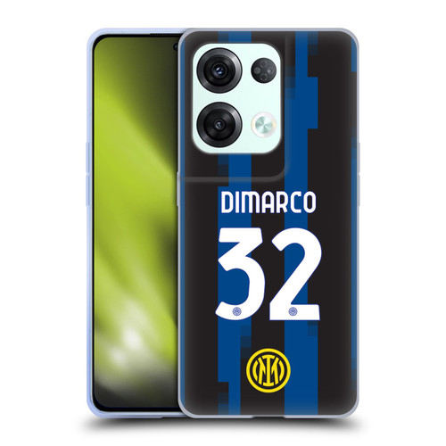 Fc Internazionale Milano 2023/24 Players Home Kit Federico Dimarco Soft Gel Case for OPPO Reno8 Pro