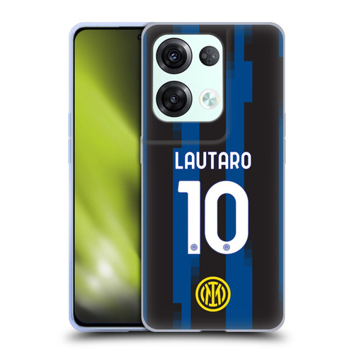Fc Internazionale Milano 2023/24 Players Home Kit Lautaro Martínez Soft Gel Case for OPPO Reno8 Pro