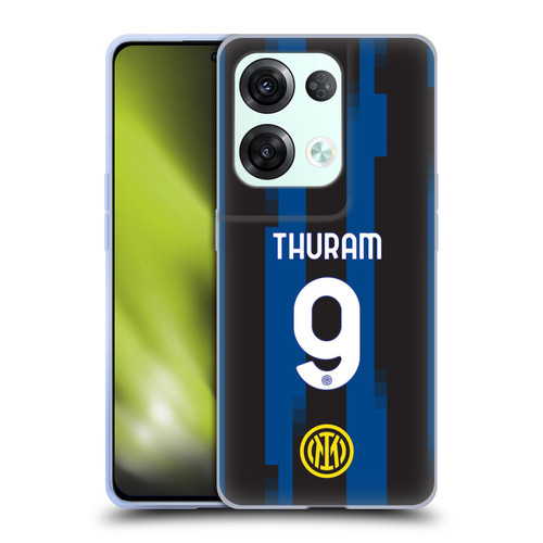 Fc Internazionale Milano 2023/24 Players Home Kit Marcus Thuram Soft Gel Case for OPPO Reno8 Pro