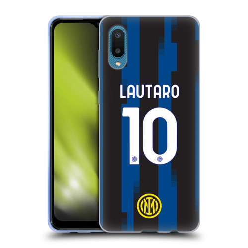 Fc Internazionale Milano 2023/24 Players Home Kit Lautaro Martínez Soft Gel Case for Samsung Galaxy A02/M02 (2021)