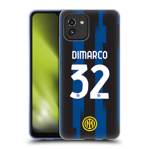 Fc Internazionale Milano 2023/24 Players Home Kit Federico Dimarco Soft Gel Case for Samsung Galaxy A03 (2021)