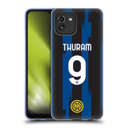 Fc Internazionale Milano 2023/24 Players Home Kit Marcus Thuram Soft Gel Case for Samsung Galaxy A03 (2021)