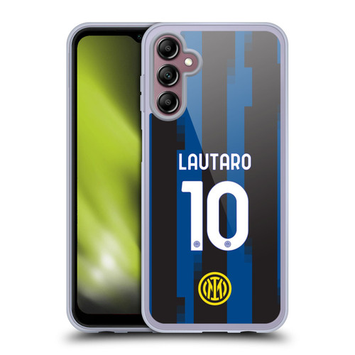 Fc Internazionale Milano 2023/24 Players Home Kit Lautaro Martínez Soft Gel Case for Samsung Galaxy A14 5G