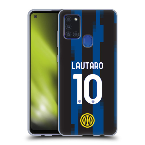 Fc Internazionale Milano 2023/24 Players Home Kit Lautaro Martínez Soft Gel Case for Samsung Galaxy A21s (2020)