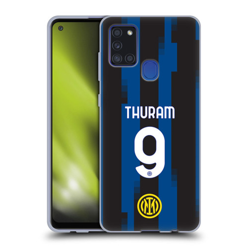 Fc Internazionale Milano 2023/24 Players Home Kit Marcus Thuram Soft Gel Case for Samsung Galaxy A21s (2020)