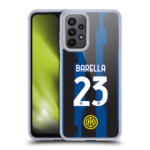 Fc Internazionale Milano 2023/24 Players Home Kit Nicolò Barella Soft Gel Case for Samsung Galaxy A23 / 5G (2022)
