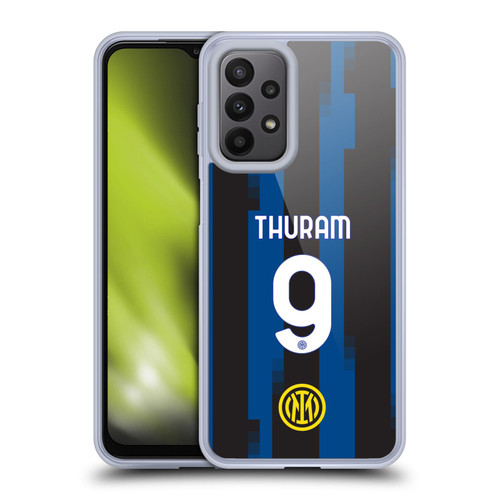 Fc Internazionale Milano 2023/24 Players Home Kit Marcus Thuram Soft Gel Case for Samsung Galaxy A23 / 5G (2022)
