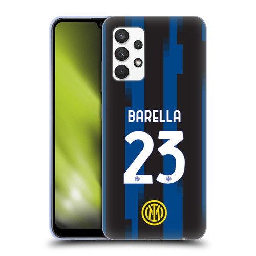 Fc Internazionale Milano 2023/24 Players Home Kit Nicolò Barella Soft Gel Case for Samsung Galaxy A32 (2021)