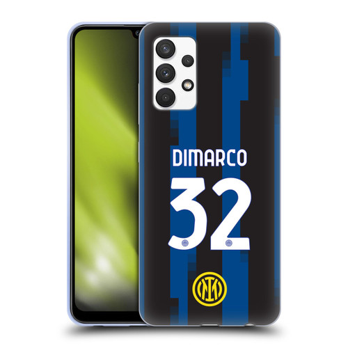 Fc Internazionale Milano 2023/24 Players Home Kit Federico Dimarco Soft Gel Case for Samsung Galaxy A32 (2021)