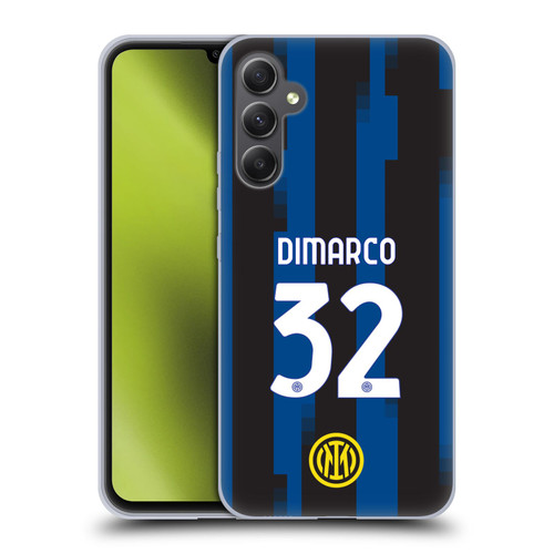Fc Internazionale Milano 2023/24 Players Home Kit Federico Dimarco Soft Gel Case for Samsung Galaxy A34 5G