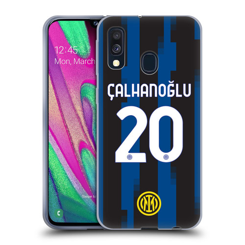 Fc Internazionale Milano 2023/24 Players Home Kit Hakan Çalhanoglu Soft Gel Case for Samsung Galaxy A40 (2019)
