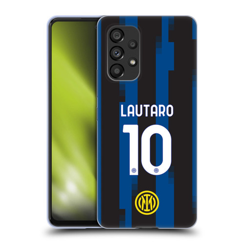Fc Internazionale Milano 2023/24 Players Home Kit Lautaro Martínez Soft Gel Case for Samsung Galaxy A53 5G (2022)