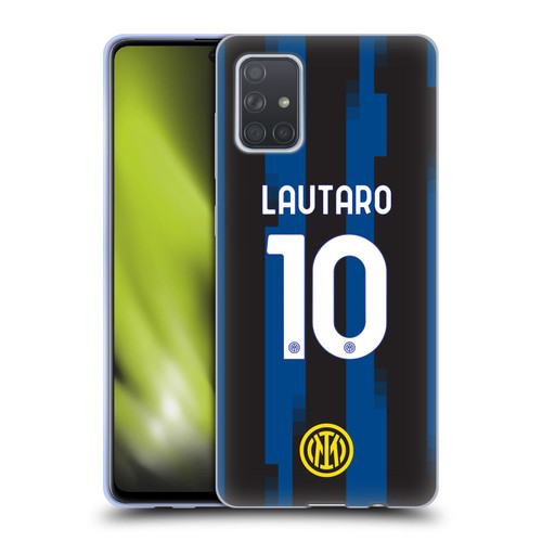 Fc Internazionale Milano 2023/24 Players Home Kit Lautaro Martínez Soft Gel Case for Samsung Galaxy A71 (2019)