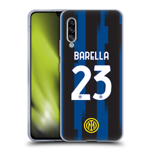 Fc Internazionale Milano 2023/24 Players Home Kit Nicolò Barella Soft Gel Case for Samsung Galaxy A90 5G (2019)