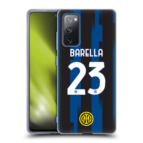 Fc Internazionale Milano 2023/24 Players Home Kit Nicolò Barella Soft Gel Case for Samsung Galaxy S20 FE / 5G