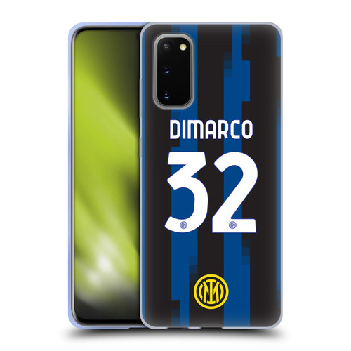 Fc Internazionale Milano 2023/24 Players Home Kit Federico Dimarco Soft Gel Case for Samsung Galaxy S20 / S20 5G