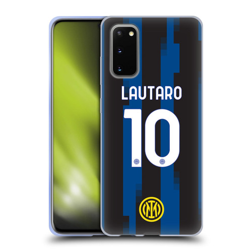 Fc Internazionale Milano 2023/24 Players Home Kit Lautaro Martínez Soft Gel Case for Samsung Galaxy S20 / S20 5G