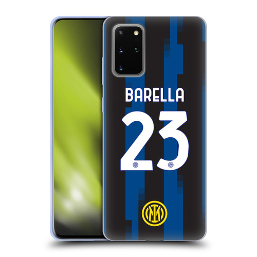 Fc Internazionale Milano 2023/24 Players Home Kit Nicolò Barella Soft Gel Case for Samsung Galaxy S20+ / S20+ 5G