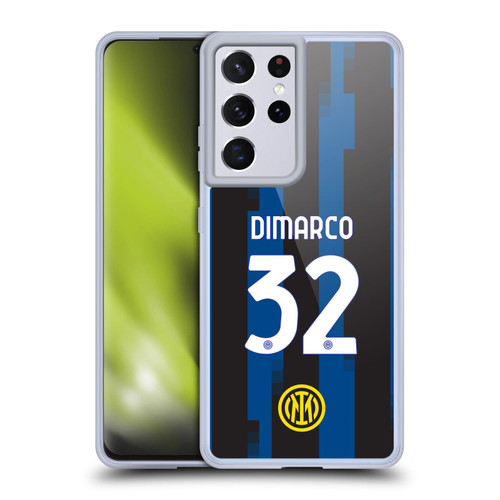 Fc Internazionale Milano 2023/24 Players Home Kit Federico Dimarco Soft Gel Case for Samsung Galaxy S21 Ultra 5G