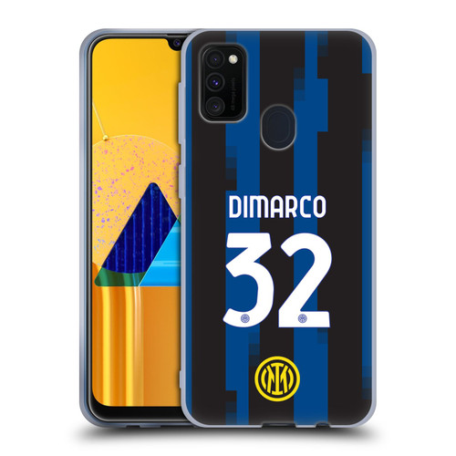 Fc Internazionale Milano 2023/24 Players Home Kit Federico Dimarco Soft Gel Case for Samsung Galaxy M30s (2019)/M21 (2020)