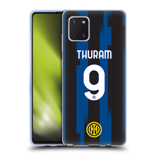 Fc Internazionale Milano 2023/24 Players Home Kit Marcus Thuram Soft Gel Case for Samsung Galaxy Note10 Lite