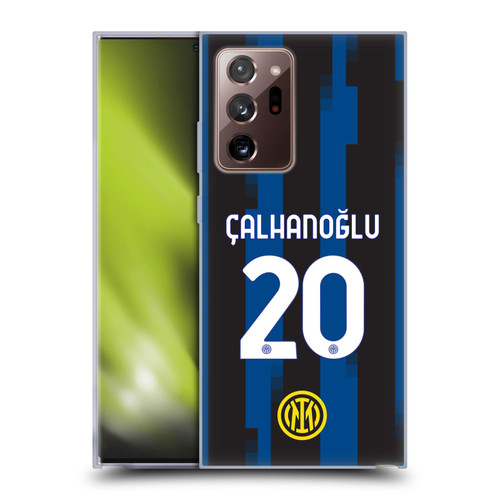 Fc Internazionale Milano 2023/24 Players Home Kit Hakan Çalhanoglu Soft Gel Case for Samsung Galaxy Note20 Ultra / 5G