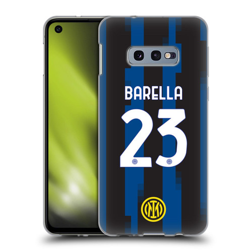 Fc Internazionale Milano 2023/24 Players Home Kit Nicolò Barella Soft Gel Case for Samsung Galaxy S10e