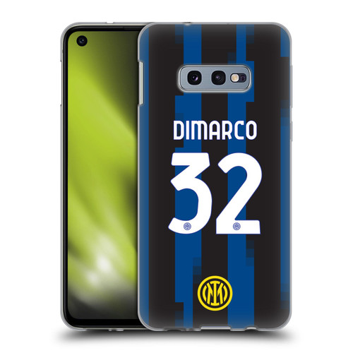 Fc Internazionale Milano 2023/24 Players Home Kit Federico Dimarco Soft Gel Case for Samsung Galaxy S10e
