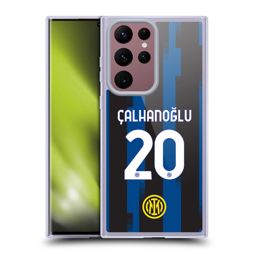 Fc Internazionale Milano 2023/24 Players Home Kit Hakan Çalhanoglu Soft Gel Case for Samsung Galaxy S22 Ultra 5G