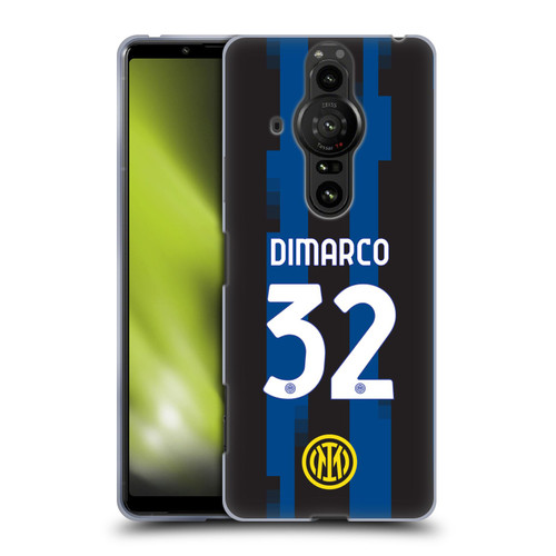 Fc Internazionale Milano 2023/24 Players Home Kit Federico Dimarco Soft Gel Case for Sony Xperia Pro-I