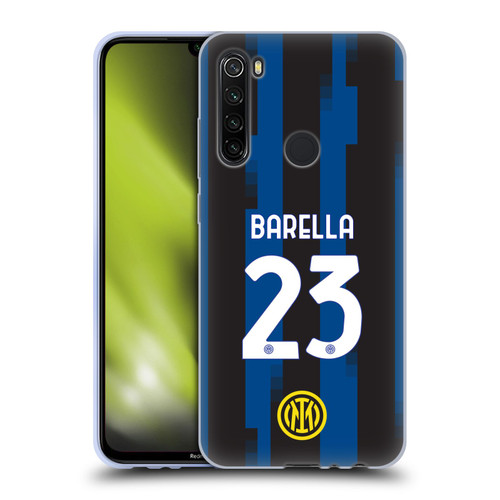 Fc Internazionale Milano 2023/24 Players Home Kit Nicolò Barella Soft Gel Case for Xiaomi Redmi Note 8T