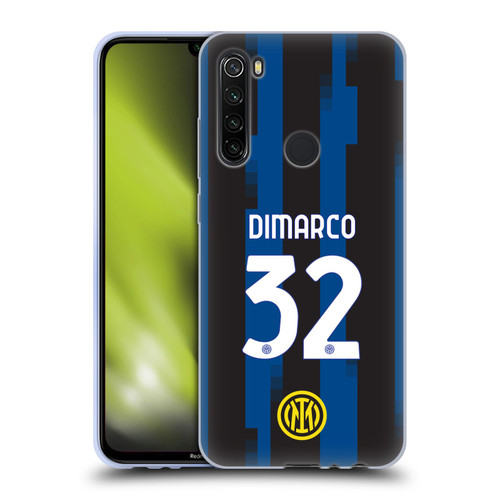 Fc Internazionale Milano 2023/24 Players Home Kit Federico Dimarco Soft Gel Case for Xiaomi Redmi Note 8T