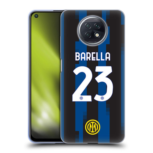 Fc Internazionale Milano 2023/24 Players Home Kit Nicolò Barella Soft Gel Case for Xiaomi Redmi Note 9T 5G