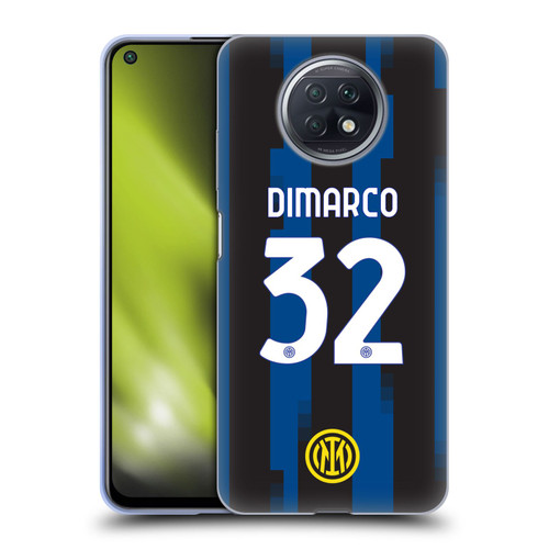 Fc Internazionale Milano 2023/24 Players Home Kit Federico Dimarco Soft Gel Case for Xiaomi Redmi Note 9T 5G