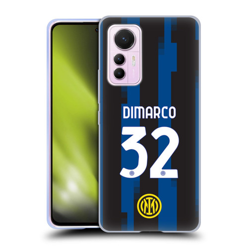 Fc Internazionale Milano 2023/24 Players Home Kit Federico Dimarco Soft Gel Case for Xiaomi 12 Lite