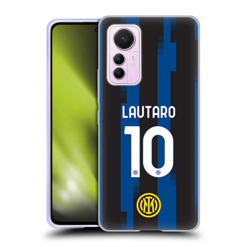 Fc Internazionale Milano 2023/24 Players Home Kit Lautaro Martínez Soft Gel Case for Xiaomi 12 Lite
