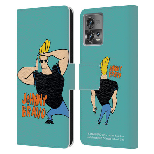 Johnny Bravo Graphics Character Leather Book Wallet Case Cover For Motorola Moto Edge 30 Fusion