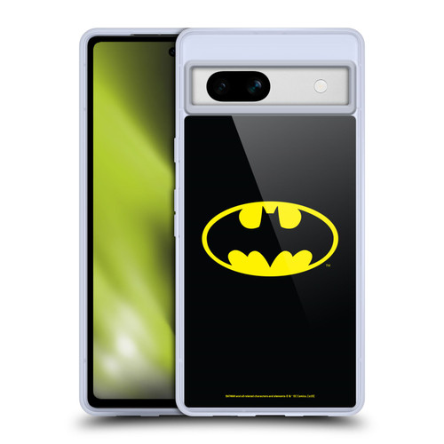 Batman DC Comics Logos Classic Soft Gel Case for Google Pixel 7a