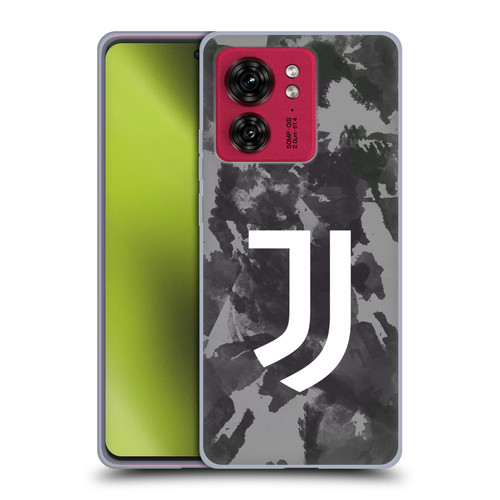Juventus Football Club Art Monochrome Splatter Soft Gel Case for Motorola Moto Edge 40