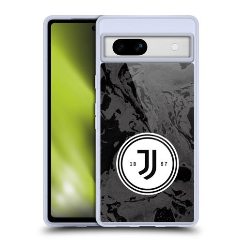 Juventus Football Club Art Monochrome Marble Logo Soft Gel Case for Google Pixel 7a