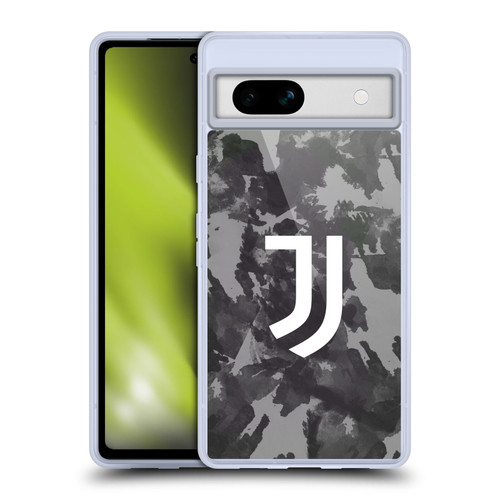 Juventus Football Club Art Monochrome Splatter Soft Gel Case for Google Pixel 7a