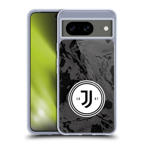 Juventus Football Club Art Monochrome Marble Logo Soft Gel Case for Google Pixel 8